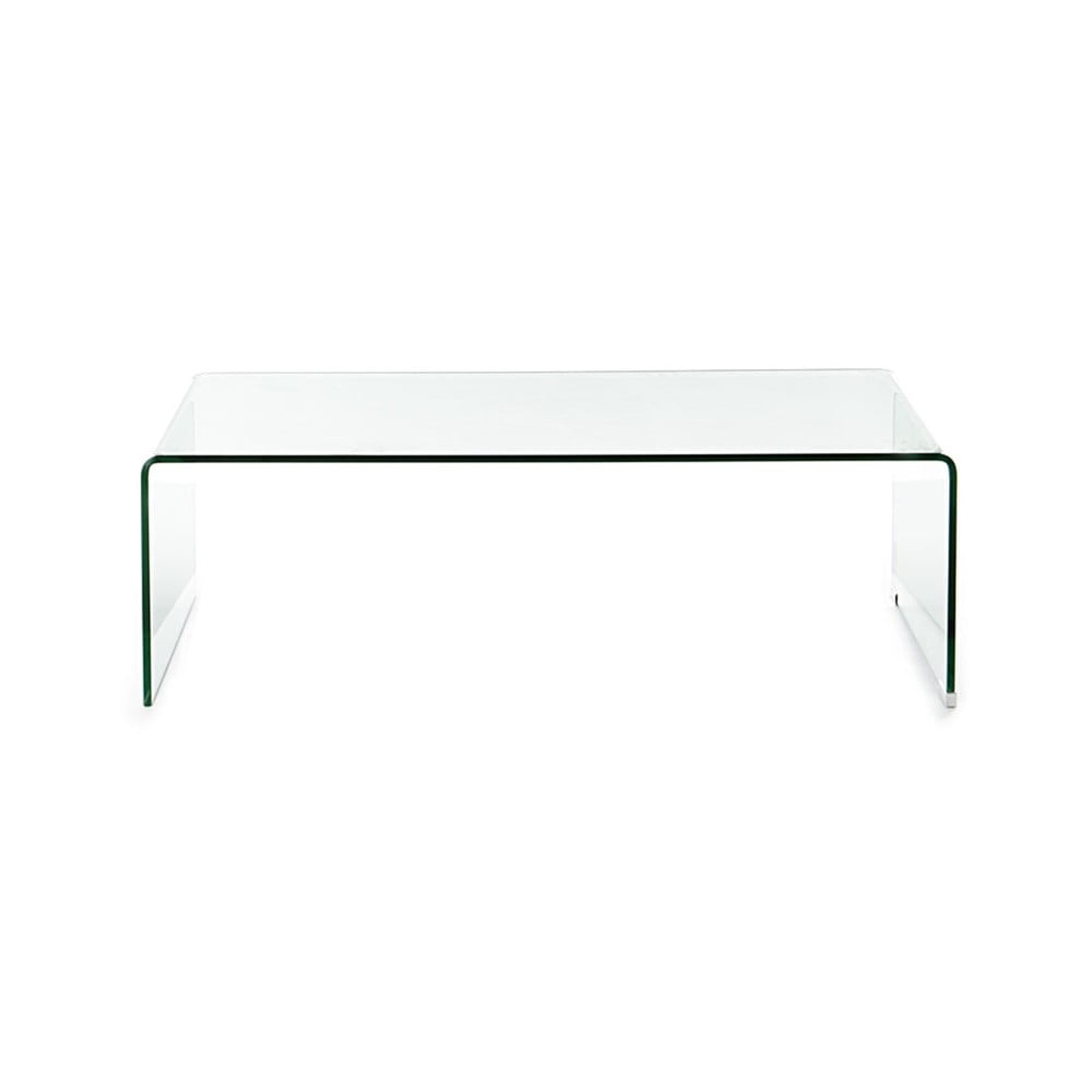 Üveg dohányzóasztal 55x110 cm cristal – tomasucci