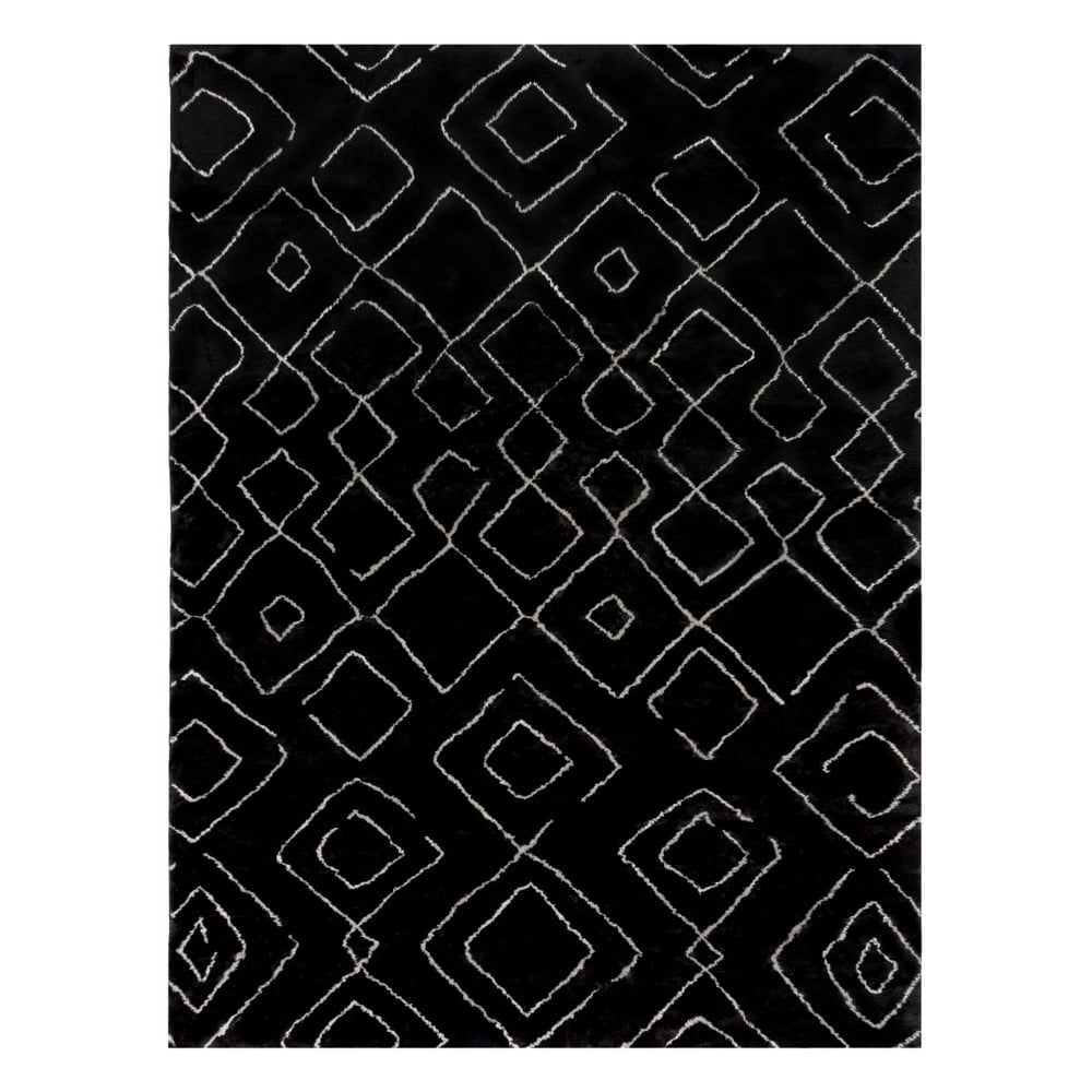 Fekete mosható szőnyeg 160x230 cm imran – flair rugs