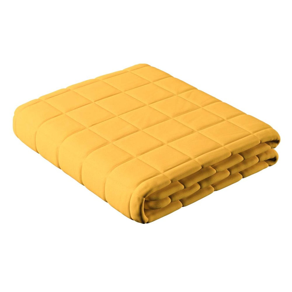 Sárga steppelt ágytakaró franciaágyra 170x210 cm lillipop - yellow tipi