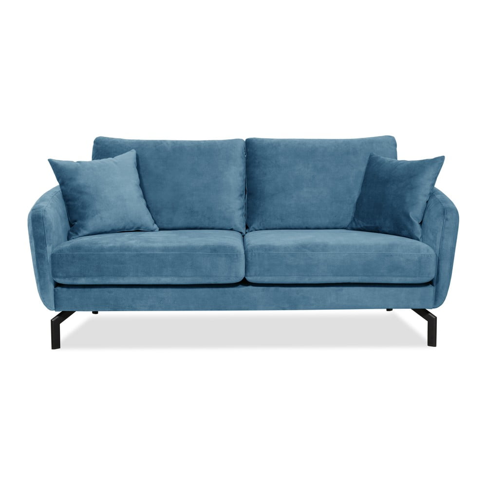 Magic kék bársony kanapé, 190 cm - Scandic