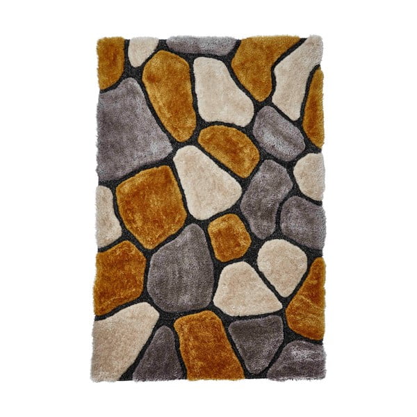 Noble House Rock szürke-sárga szőnyeg, 120 x 170 cm - Think Rugs