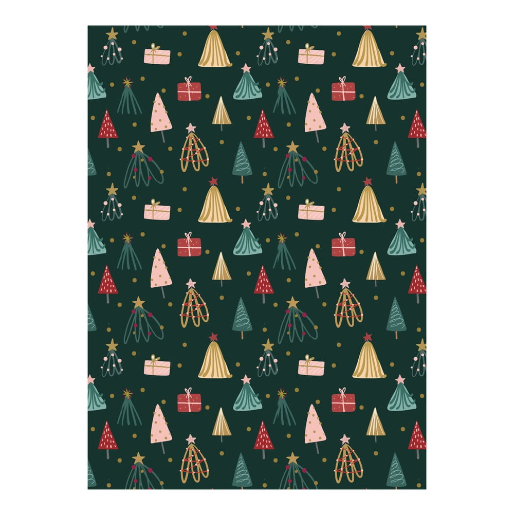 Christmas Trees no. 4 5 ív csomagolópapír, 50 x 70 cm - eleanor stuart