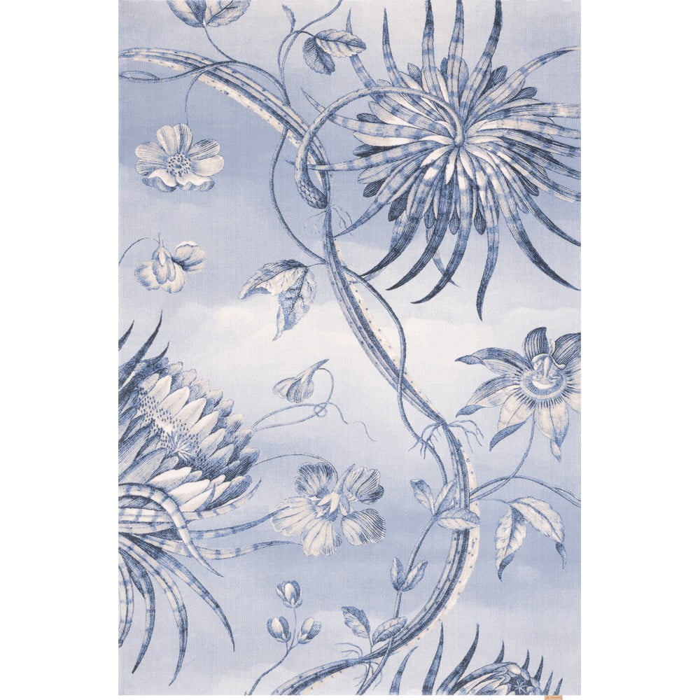 Világoskék gyapjú szőnyeg 240x340 cm talwin – agnella