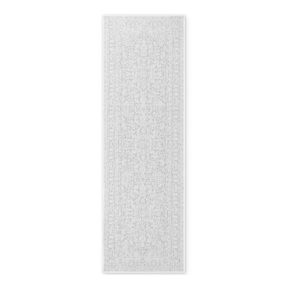 Szürke-elefántcsont színű kültéri-beltéri futószőnyeg 80x250 cm Duet Kona – NORTHRUGS