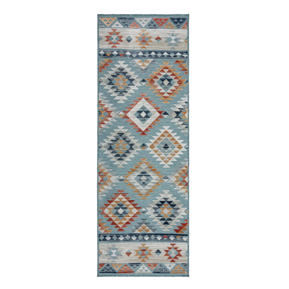 Kék kültéri futószőnyeg 80x230 cm Avery Blue – Flair Rugs