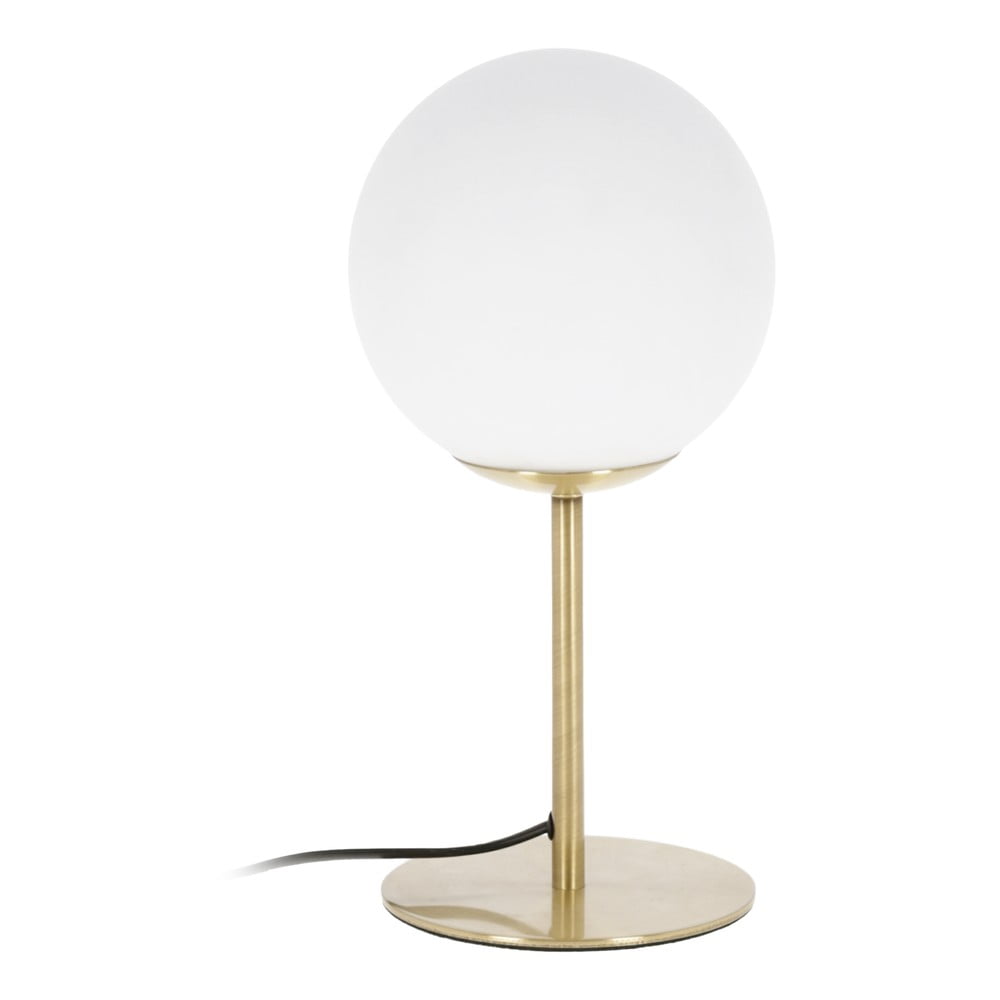 Aranyszínű asztali lámpa fém búrával (magasság 28 cm) Mahala – Kave Home