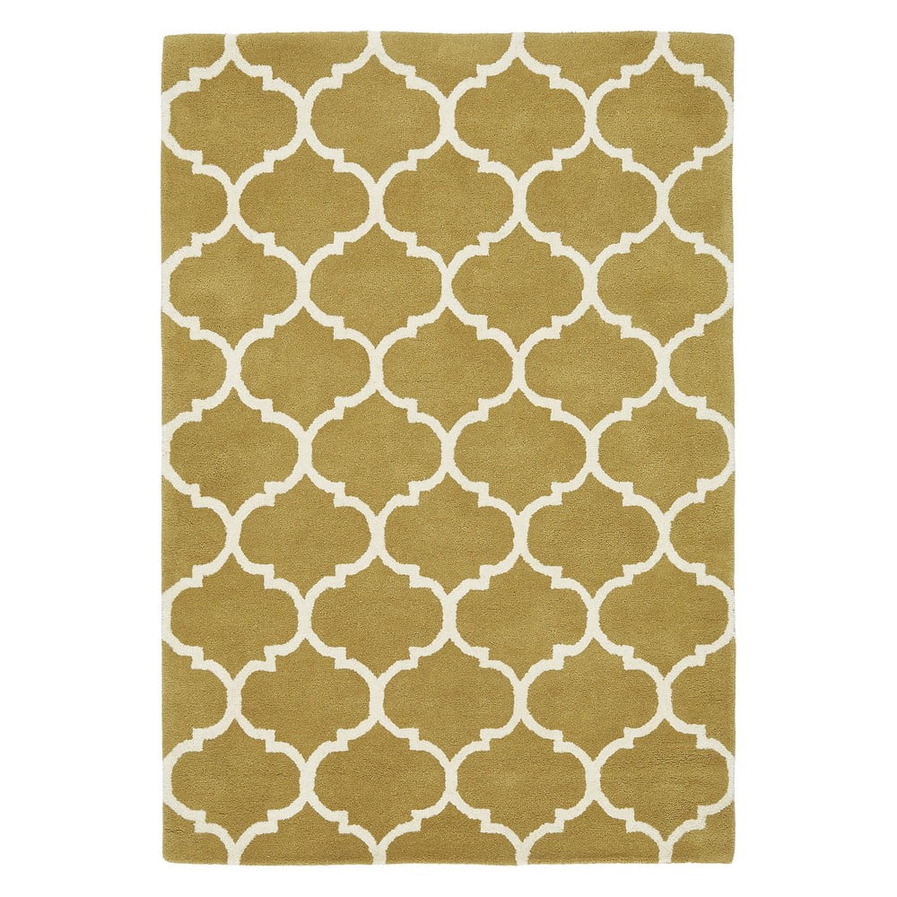 Okkersárga kézi szövésű gyapjú szőnyeg 120x170 cm Albany – Asiatic Carpets