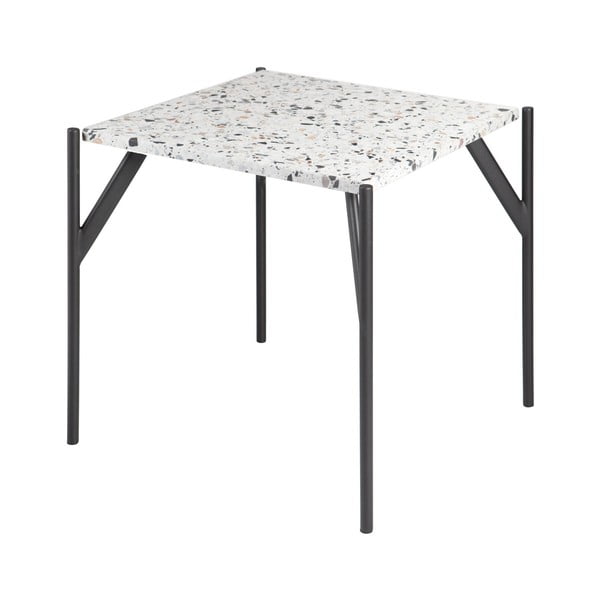 Terrazzo Cosmos asztal teraco asztallappal, 50 x 50 cm - RGE