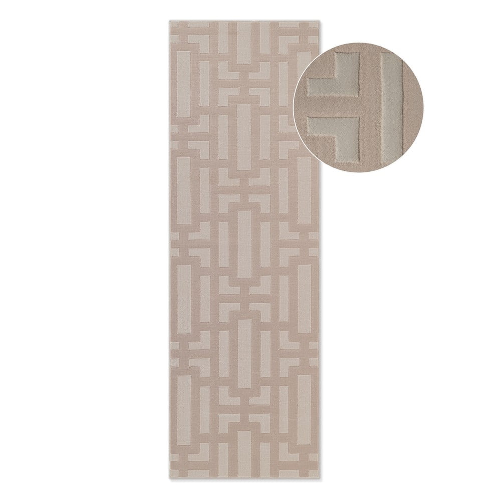Bézs futószőnyeg 80x240 cm Perles Onyx – Elle Decoration