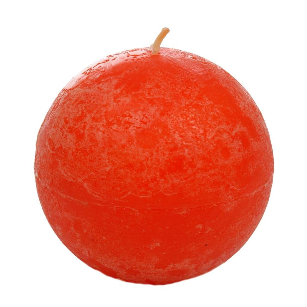 Ball narancssárgás piros gyertya - J-Line
