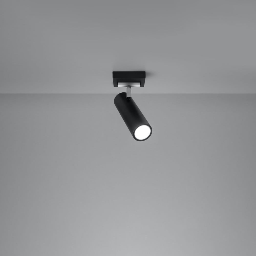 Fekete mennyezeti lámpa 8x8 cm Mira – Nice Lamps