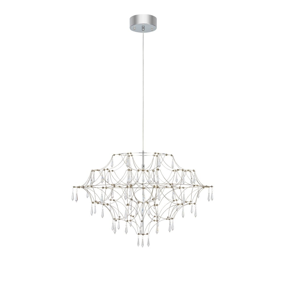 Ezüstszínű LED függőlámpa ø 80 cm Efesos – Markslöjd