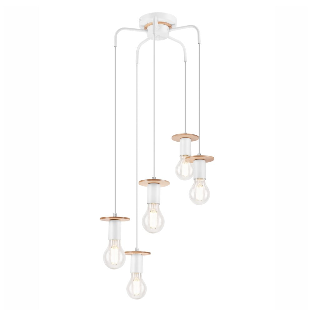 Fehér függőlámpa Angelina – LAMKUR