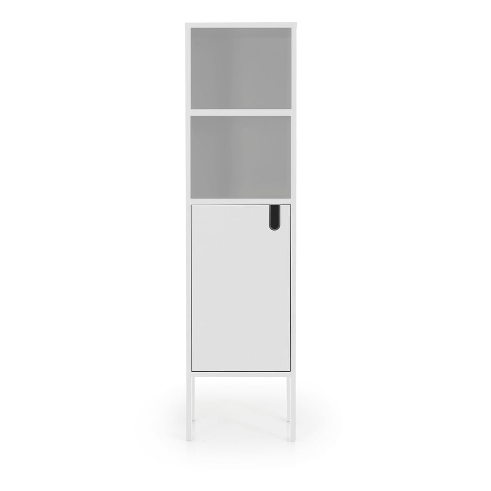 Uno fehér szekrény, magasság 152 cm - Tenzo