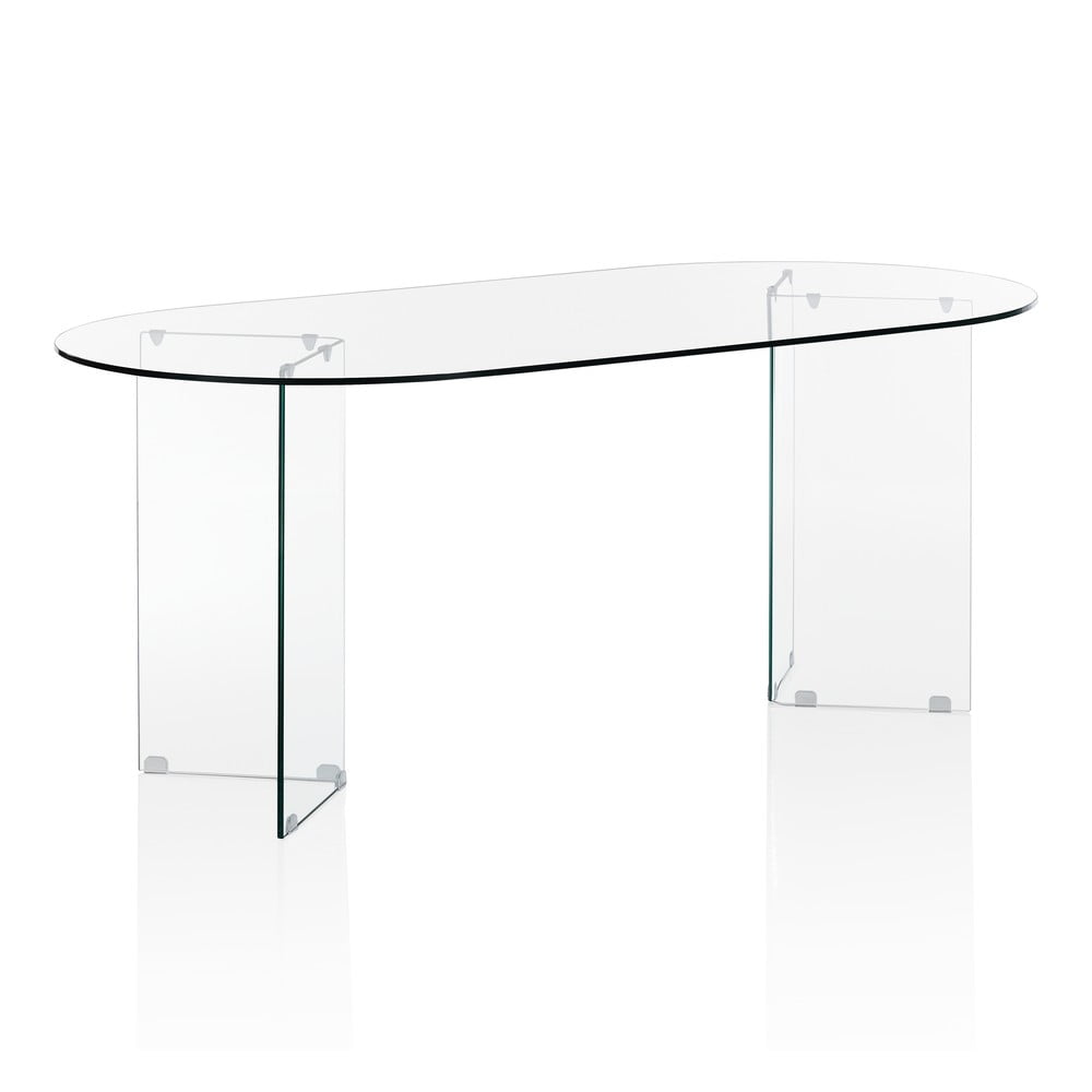 Üveg étkezőasztal 90x180 cm Kaya – Tomasucci