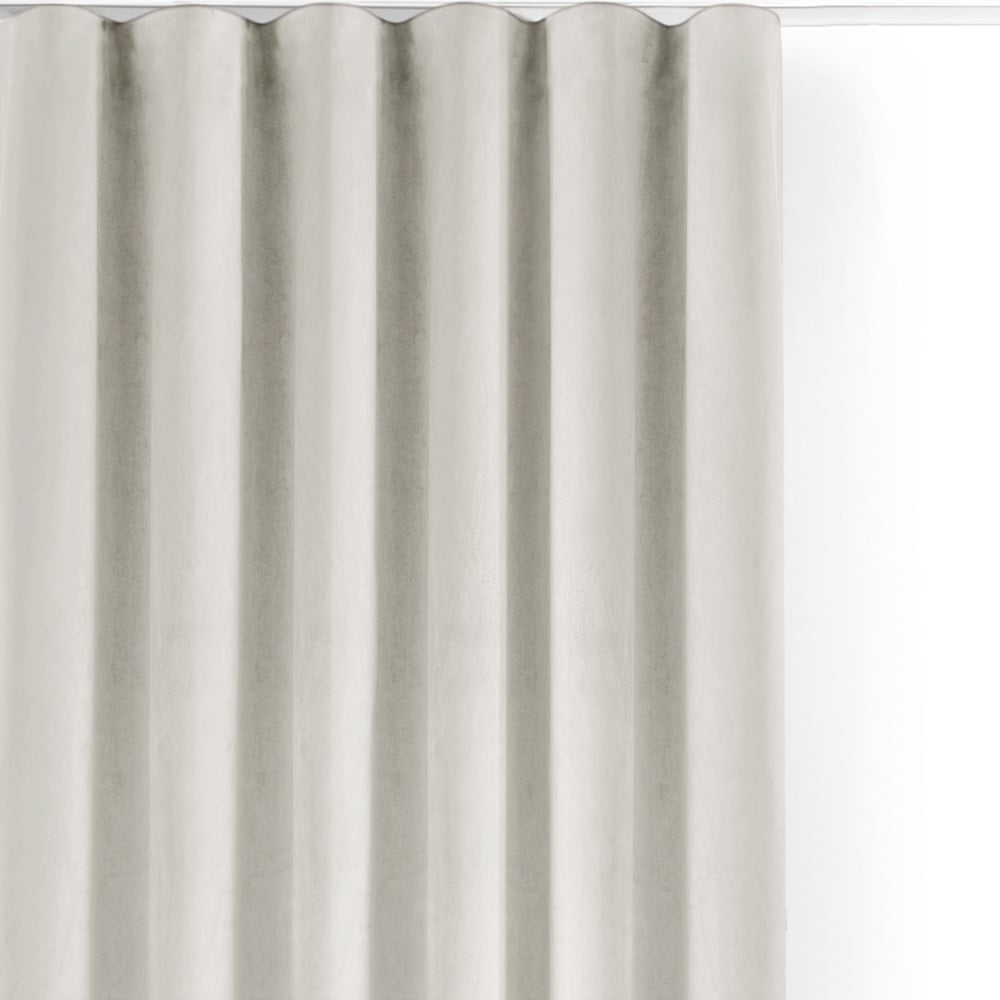 Krémszínű bársony dimout (semi-opac) függöny 140x225 cm Velto – Filumi