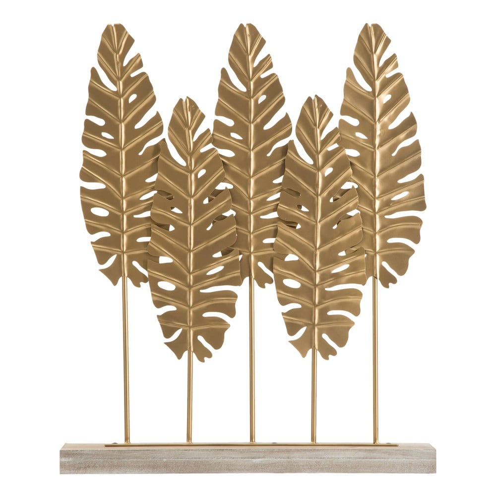 Long Leaf aranyszínű dekorációs szobor - Mauro Ferretti