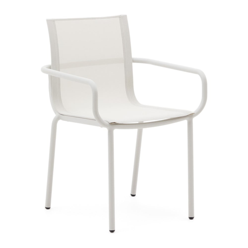 Fehér fém kerti szék galdana – kave home