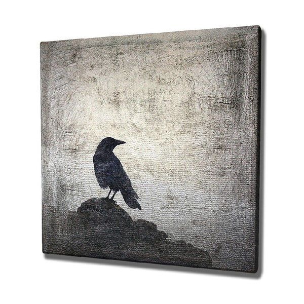 Black Bird vászon fali kép, 45 x 45 cm