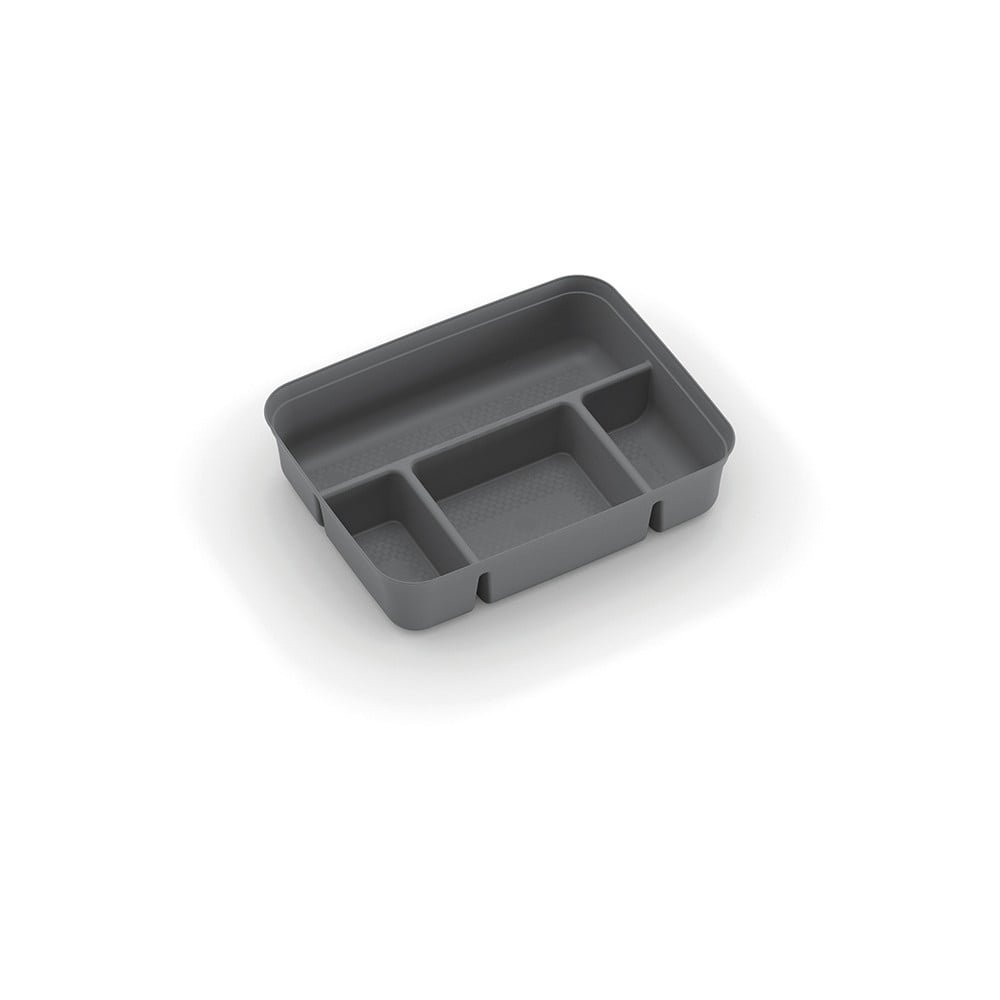 Szürke műanyag tárolódoboz elosztó 31,5x24x7,5 cm K Latch Box – KIS