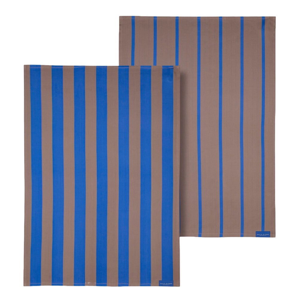 Pamut konyharuha szett 2 db-os 50x70 cm Stripes – Mette Ditmer Denmark