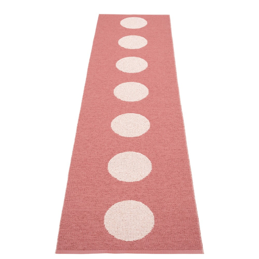 Világospiros kültéri-beltéri futószőnyeg 70x280 cm Vera Pop Blush – Pappelina