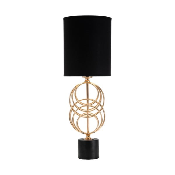 Circly fekete asztali lámpa, magasság 58,5 cm - Mauro Ferretti