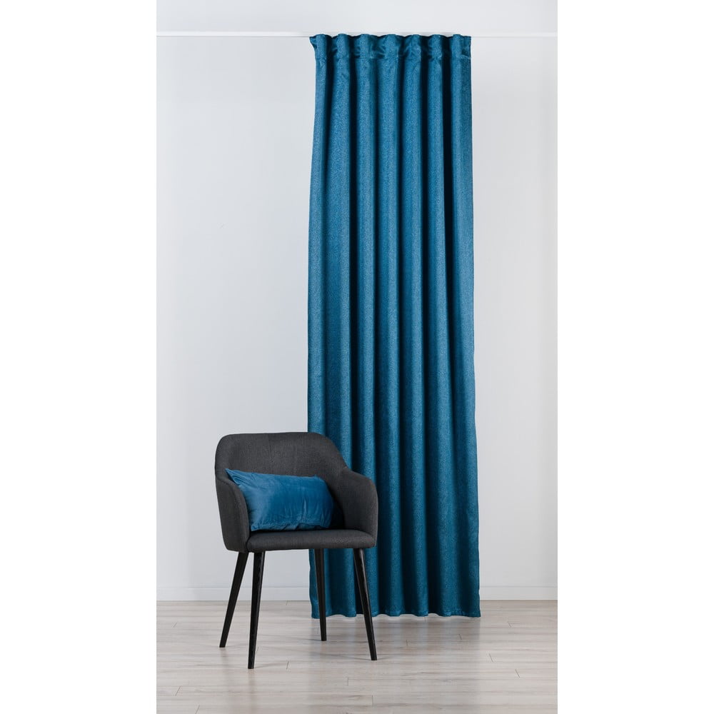 Kék függöny akasztókhoz 135x245 cm Supreme – Mendola Fabrics