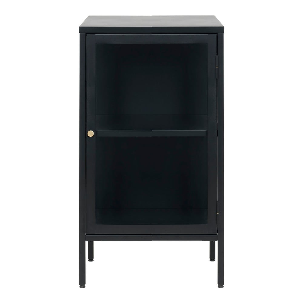 Carmel fekete üvegajtós komód, hossz 45,3 cm - unique furniture