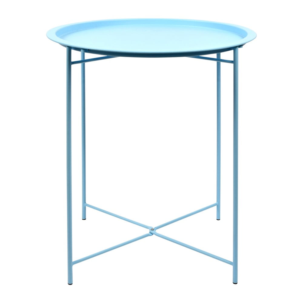 Türkiz összecsukható acél kerti asztal, 46 x 46 x 52 cm - Escchert Design
