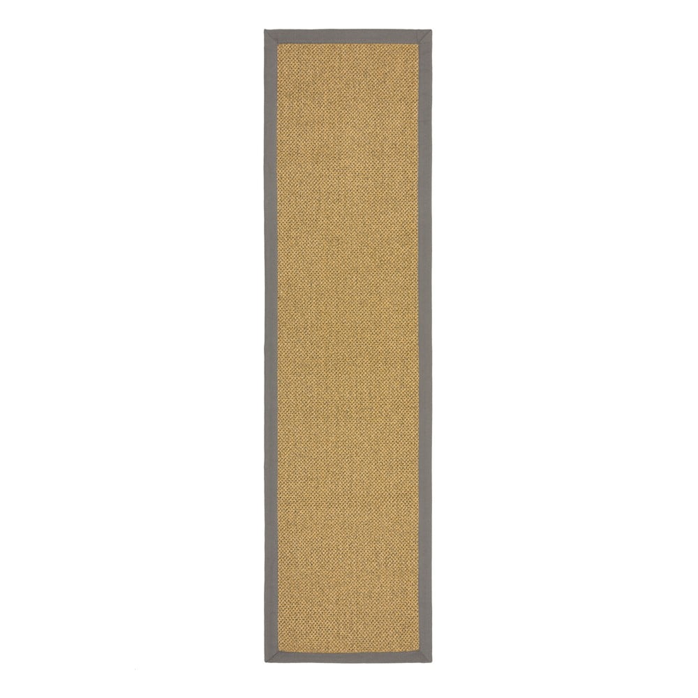 Szürke-világosbarna kültéri-beltéri szőnyeg 60x230 cm Sisal Look – Flair Rugs