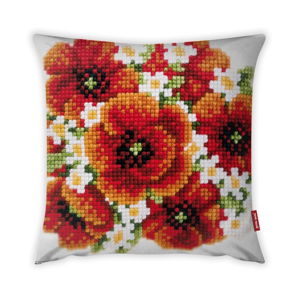 Red Flower párnahuzat, 43 x 43 cm - Vitaus
