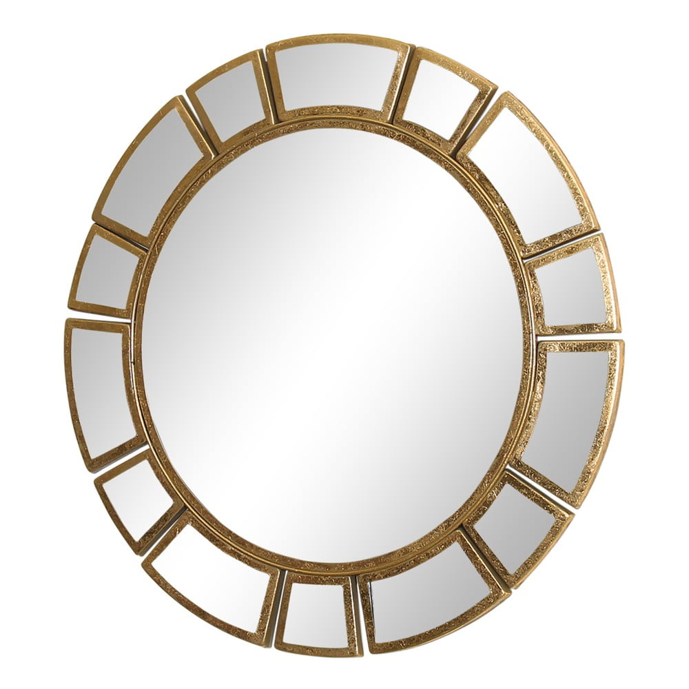 Amy fali tükör aranyszínű fém kerettel, ø 78 cm - Westwing Collection