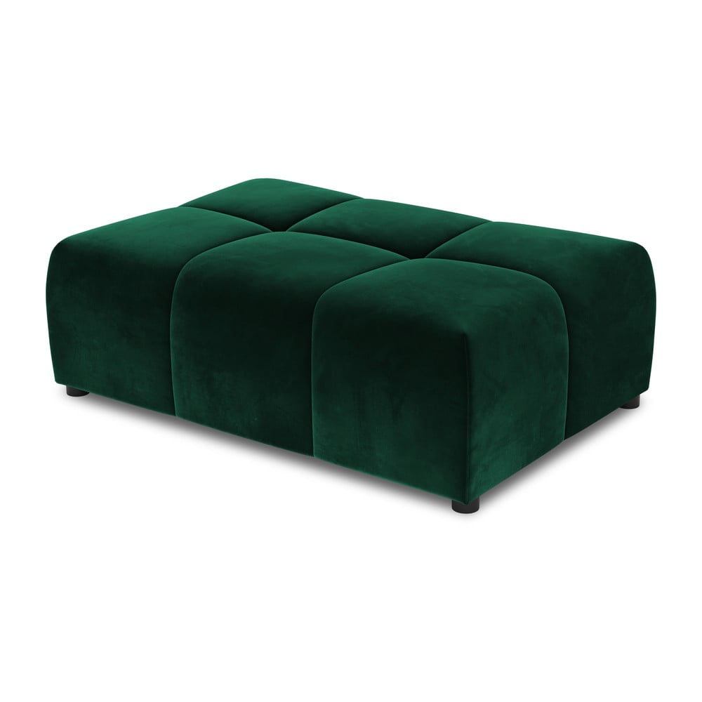 Zöld bársony kanapé modul rome velvet - cosmopolitan design