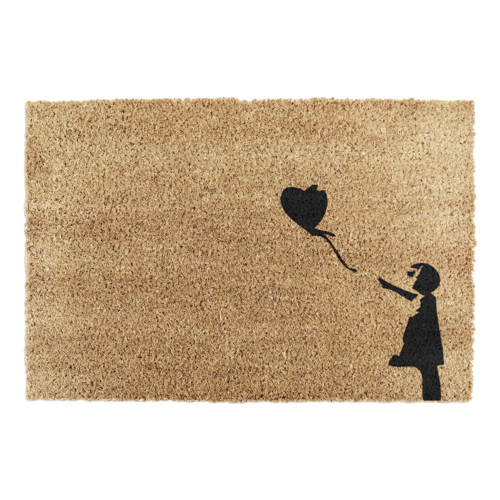 Kókuszrost lábtörlő 40x60 cm Girl With a Ballon – Artsy Doormats