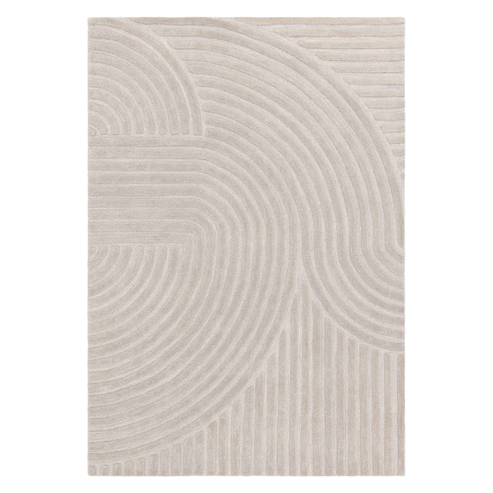 Világosszürke gyapjú szőnyeg 200x290 cm hague – asiatic carpets