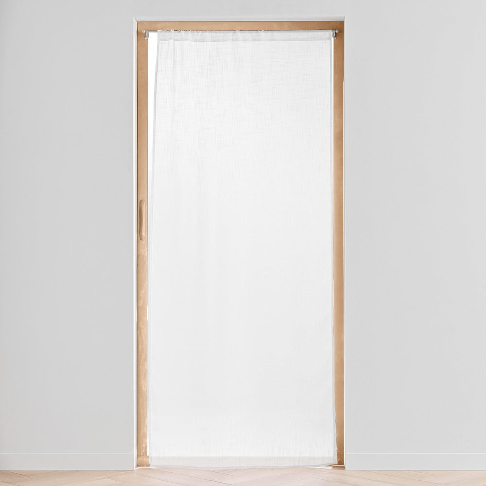 Fehér függöny ajtóra 90x200 cm Haltona – douceur d'intérieur