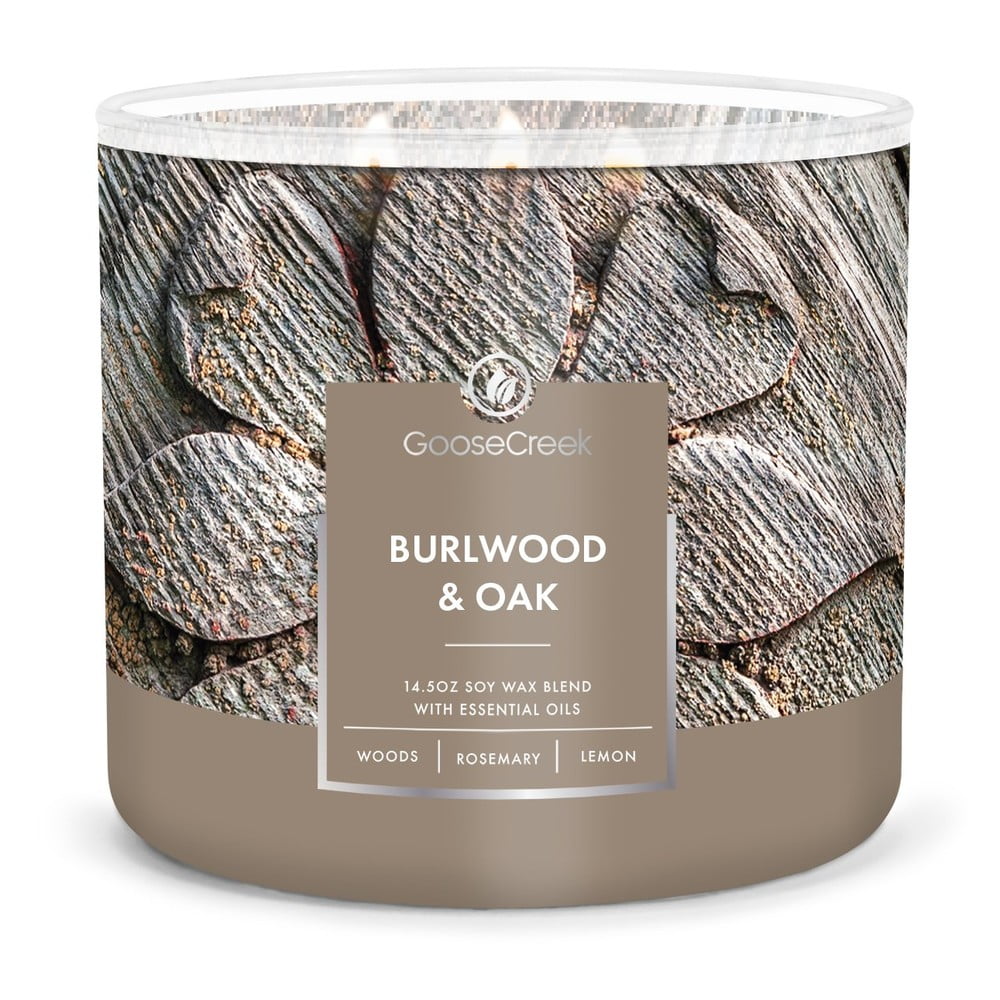 Bulwood and Oak illatgyertya dobozban, égési idő 35 óra - Goose Creek