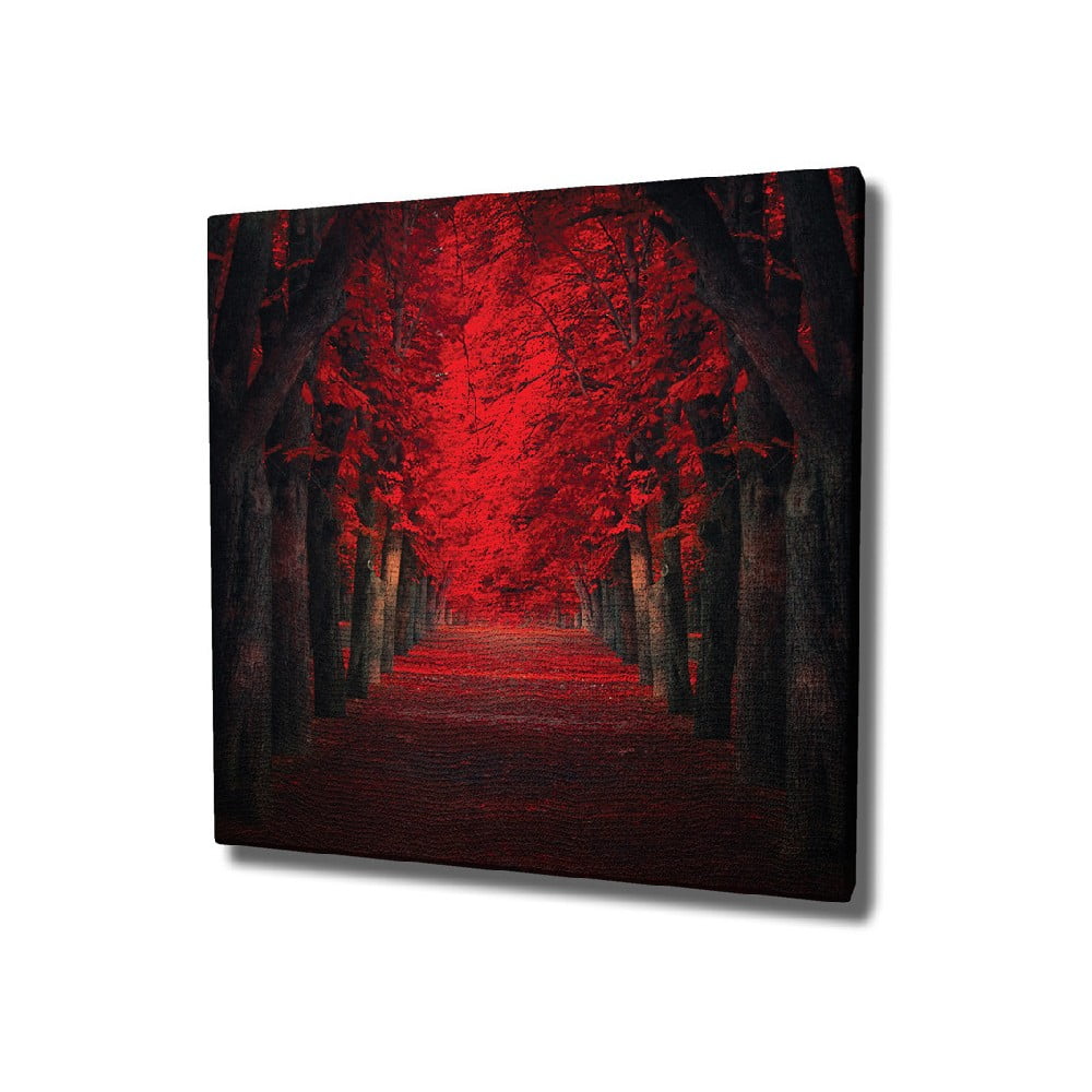 Red Trees vászon fali kép, 45 x 45 cm