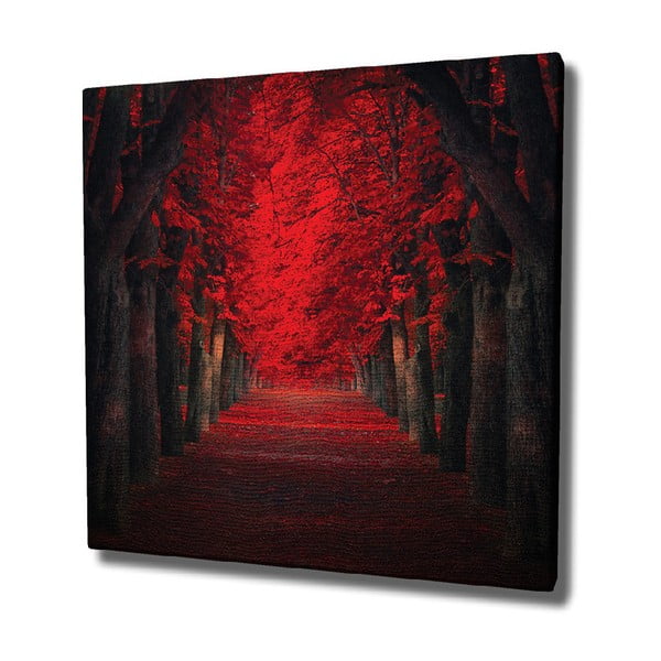 Red Trees vászon fali kép, 45 x 45 cm