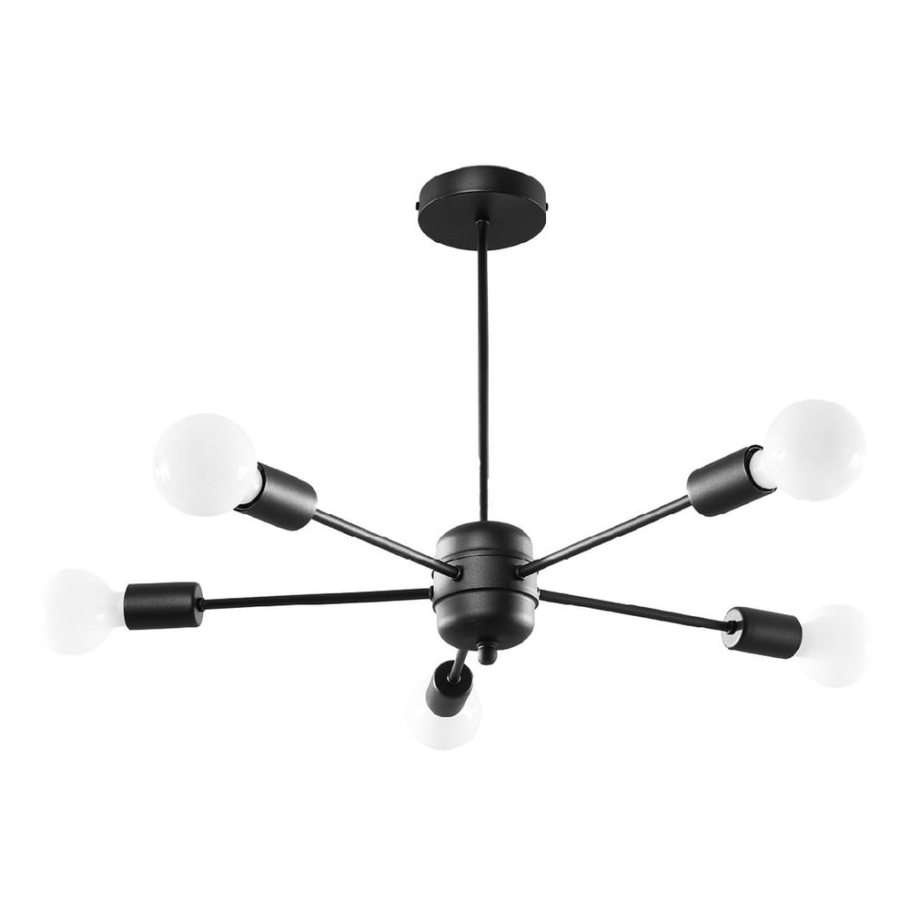 Fekete függőlámpa 66x66 cm Benedett - Nice Lamps