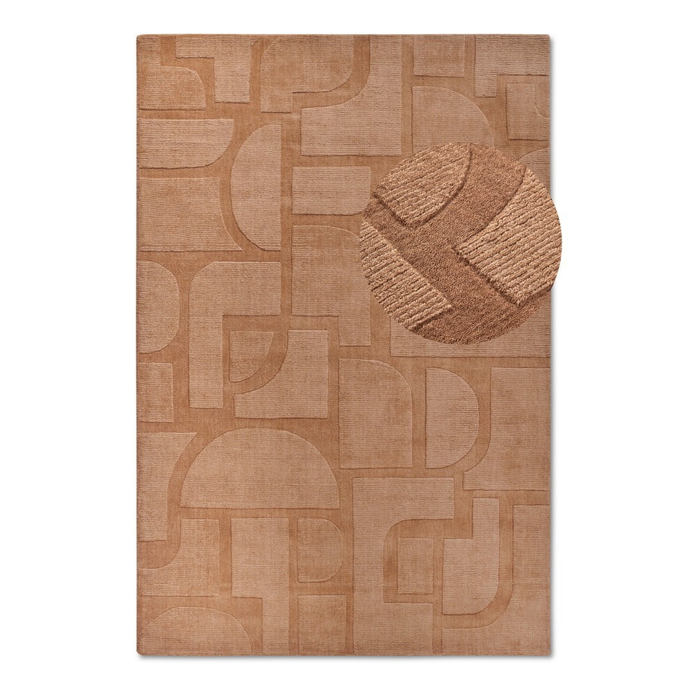 Barna kézi szövésű gyapjú szőnyeg 160x230 cm alexis – villeroy&boch