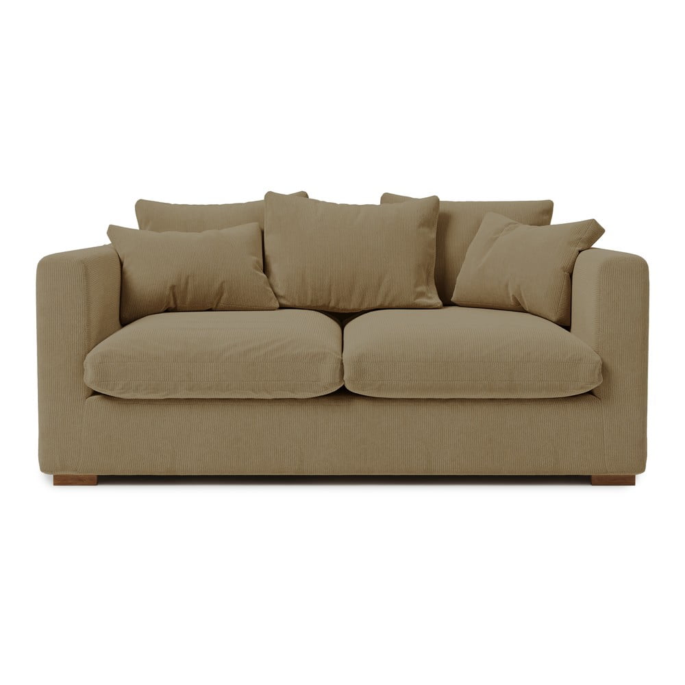 Bézs kordbársony kanapé 175 cm comfy – scandic