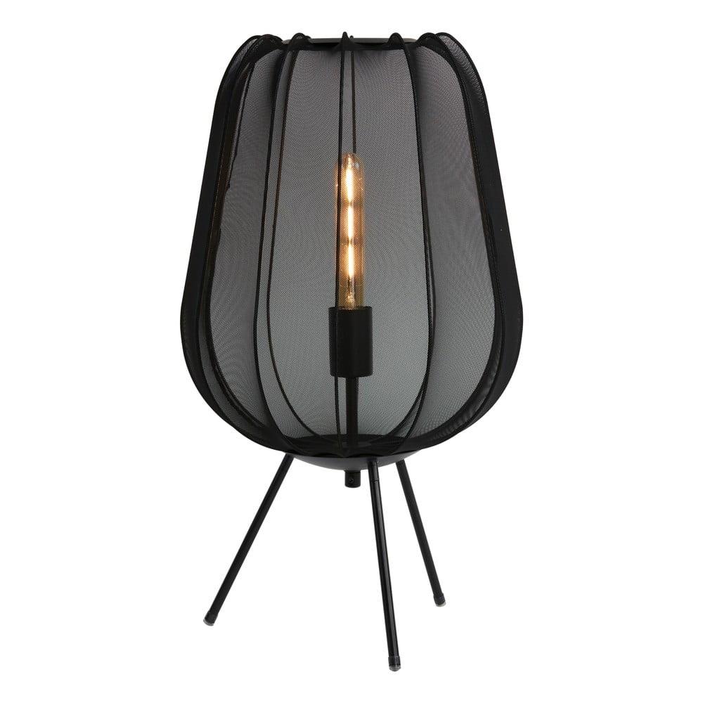 Fekete asztali lámpa (magasság 60 cm) Plumeria – Light & Living