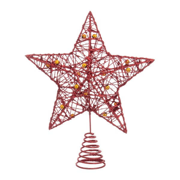 Star piros karácsonyfa csúcsdísz - Unimasa