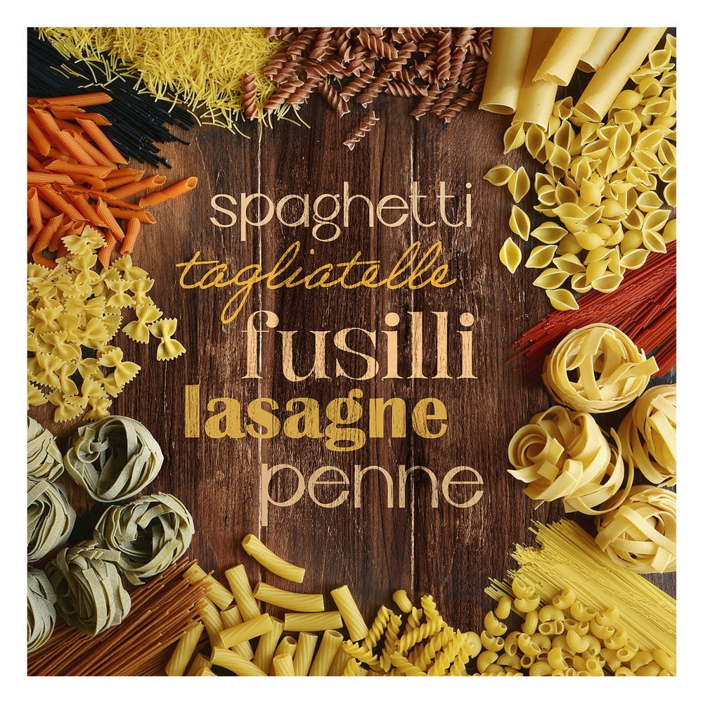 Üveg kép 30x30 cm Pasta – Styler
