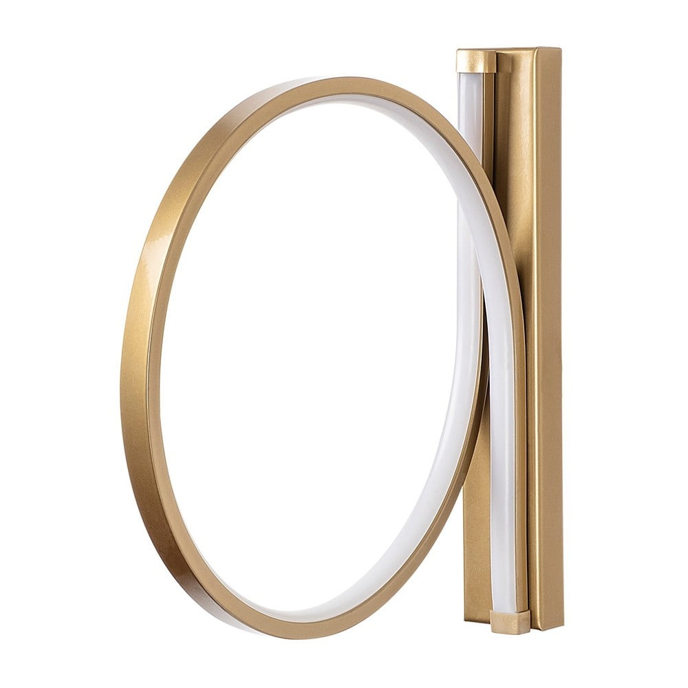 Aranyszínű LED fali lámpa ø 30 cm Halka – Opviq lights