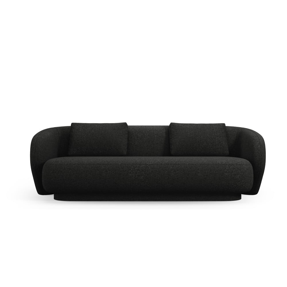 Fekete kanapé 204 cm camden – cosmopolitan design