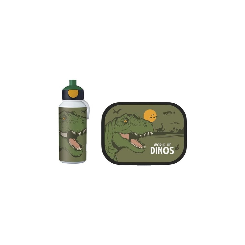 Dino gyerek uzsonnásdoboz és vizespalack szett - Mepal