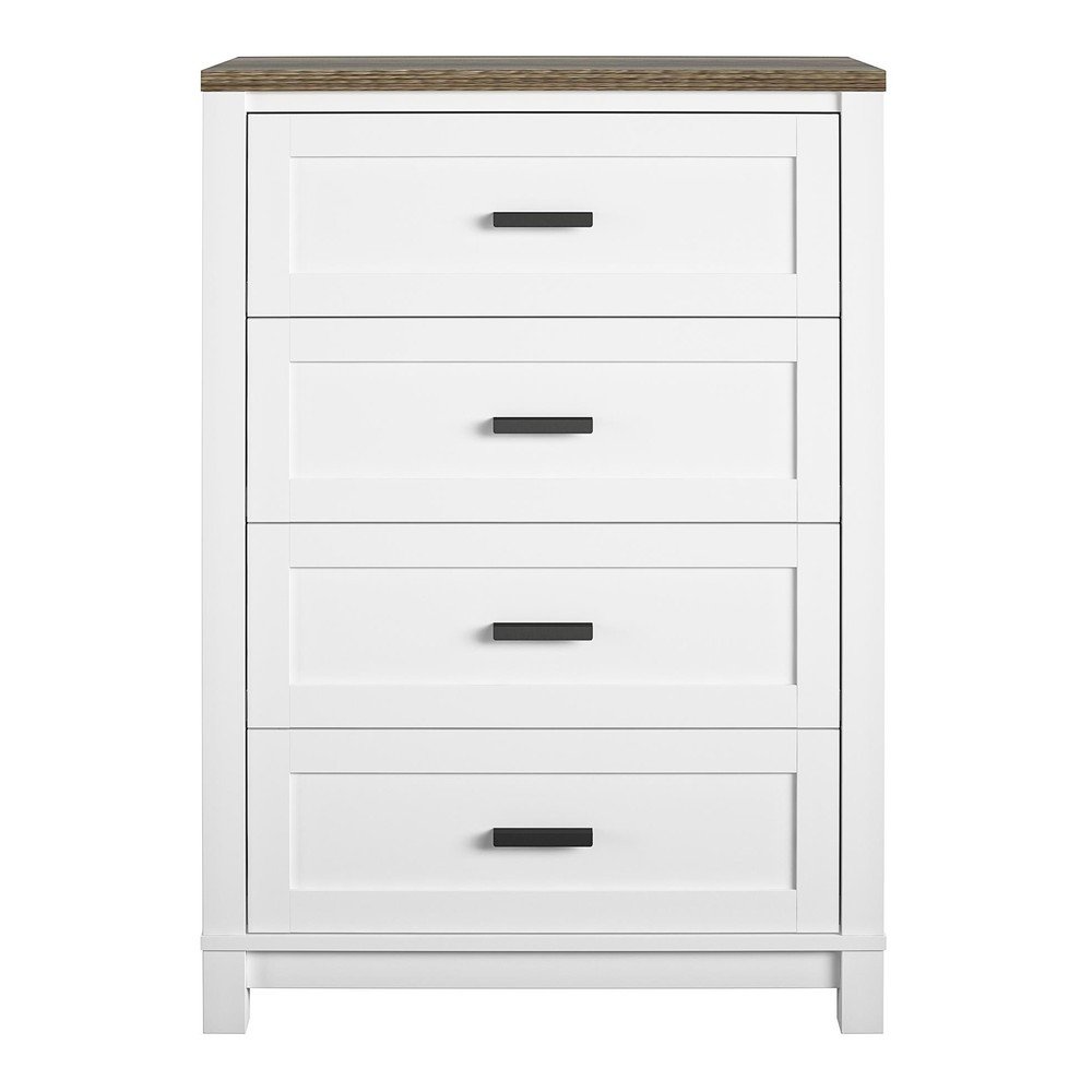 Fehér magas komód 79x112 cm Chapel Hill – Støraa